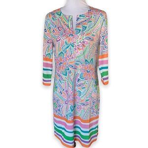 NWT Jeanne Pierre Klifa sz S ISABELLA dress in Maui print